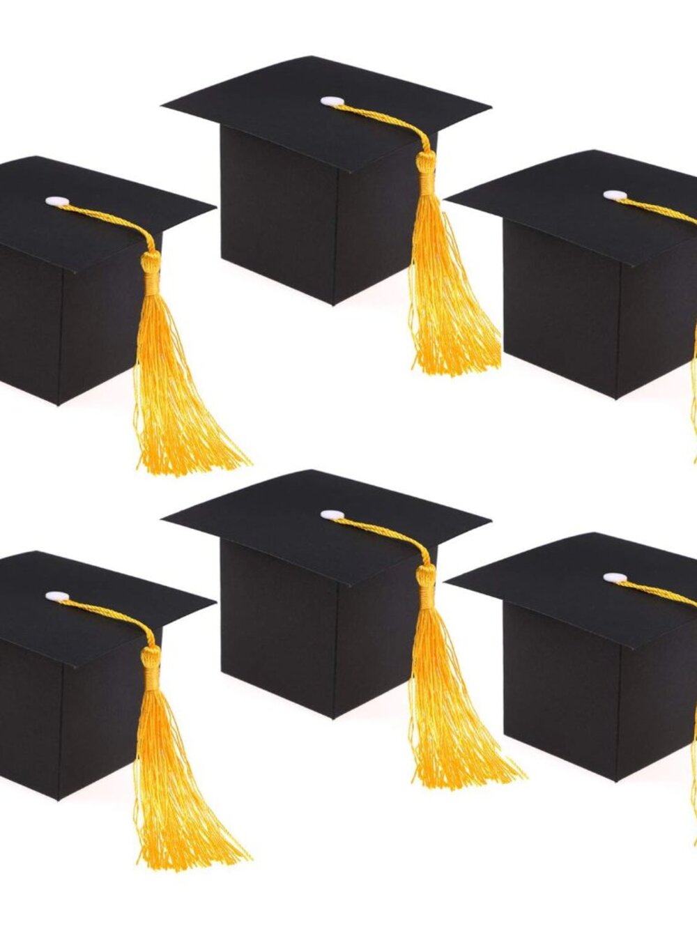 Graduation Decorations - 30PCS Grad Cap Box DIY Candy Boxes for Grad Party Favor